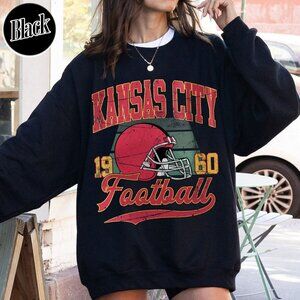 Kansas City Football Vintage Style Crewneck Sweatshirt 17